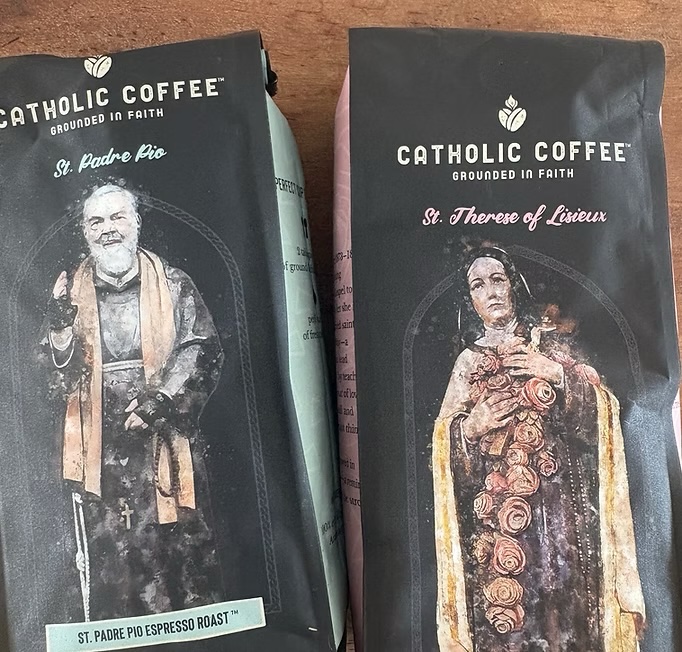 Catholic Coffee product bags